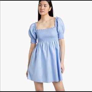 Hill House Athena Nap Dress in light blue glitter check- sold out!
